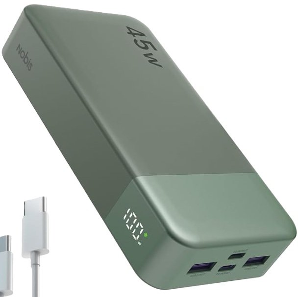 NOBIS Portable Charger 45W 20000mAh Power Bank Fast Charging